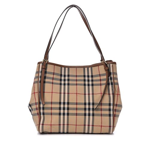 hotseferry check honey burberry|BURBERRY Horseferry Check Small Canterbury Tote Honey.